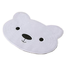 타미나요 심플한 풋 브러쉬 매트 화이트 베어, 1개입, 1개, 400g