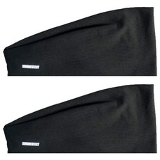 summertect 寬Performance髮帶, 2個, 黑色