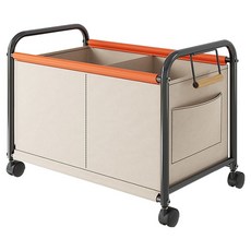 맙소샵 이륜 대용량 가정용 수납 트롤리 BRP342 대형, 화이트, 1단