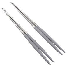 Bogen Allemande 緞面餐具筷子, 2個, 灰色, 單品