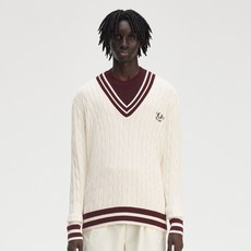 FRED PERRY 男士網球麻花針織衫 K9722