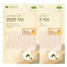 네츄럴랩 강아지 건강한 치즈 간식, 망고 스틱, 100g, 2개