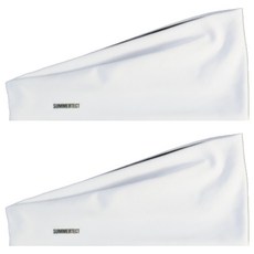 summertect 寬Performance髮帶, 2個, 白色