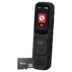 아이리버 스피커 음성녹음 구간반복 재생속도조절 마이크로SD 블루투스 MP3플레이어 16GB, T80, 블랙