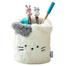 모던하우스 버터샵 보들보들 형태 펜홀더, 밀크캣, 1개