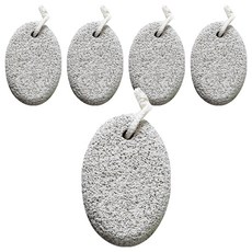 바롬몰 풋 스크럽 원형 화산석 화이트 6.5 x 9 x 3 cm, 1개입, 5개, 80g