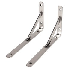 MONESPACE 堅固的不鏽鋼層架托架 大 160 x 300 mm, 單一顏色, 2個