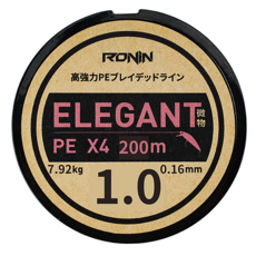 RONiN 獵漁人 ELEGANT X4微物PE線 1號, 粉紅色, 1個
