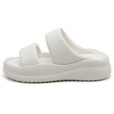 JACK&JILL 女款蓬鬆繫帶緩震拖鞋涼鞋 JB5326S, 白色, 230