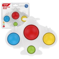 HUANGER 矽膠寶寶按壓泡泡 飛機 heanhe0143, 1個, 混色