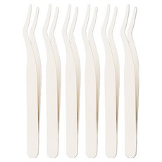 바움미루 속눈썹 핀셋, 6개, 풀 아이보리