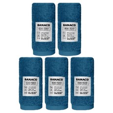 banaco Ruko 彩色飯店毛巾 215g 40支精梳棉, 藍色