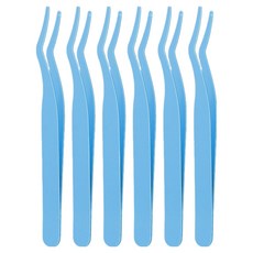 바움미루 속눈썹 핀셋, 6개, 풀 블루