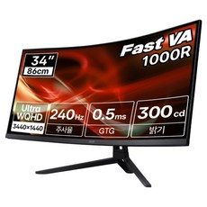 에이서 한성 UWQHD 240Hz 86cm 21:9 와이드 1000R 커브드 무결점 게이밍 모니터, 86.36cm, NITRO ED343CUR X