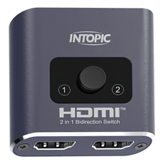 INTOPIC 廣鼎 HDMI 二對一雙向切換器, 1個, HSW-110