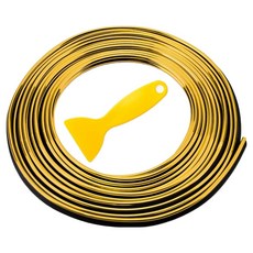 코히모 자동차 스트립 실내 틈새 몰딩 5W0348 10m, 골드, 라인