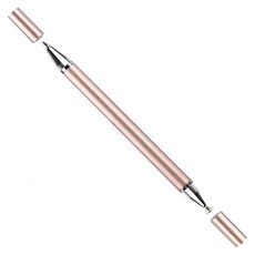 포켓마스터 태블릿 스마트폰 호환 2in1 터치펜, 로즈골드, 1개