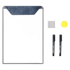 스냅바잇 휴대용 화이트보드 A4 노트 네이비, PET