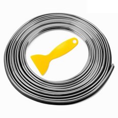 Khohimo 汽車飾條 車內縫隙裝飾條 5W0348 10m, 銀色, 線條