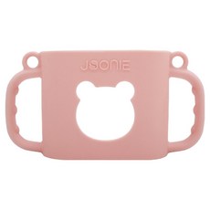 JOONIE 嬰幼兒自主學習矽膠握把杯套, 粉紅色, 1個