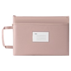 그리뉴얼 다용도 보관 사무용 파일 서류 케이스 A4, 핑크, 1개 핑크, 1개
