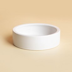 레몽크리프 도마뱀 소동물 먹이그릇 L, 화이트, 1개