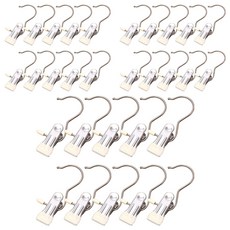 마샤투 논슬립 외집게 바지 치마걸이, 베이지, 30개