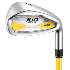 PGM Golf 兒童用高爾夫7號鐵桿 版本3 身高115cm~135cm 黃色, L, 54度