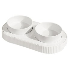 doongdoongpet 寵物Urban Table陶瓷餐具 2口, 1個, 白色