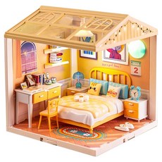 JEL DIY 微型溫馨我的房間立體拼圖 JEL0413, 1個, 96件, 混合色