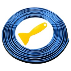 코히모 자동차 스트립 실내 틈새 몰딩 5W0348 10m, 블루, 라인