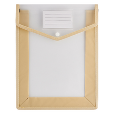 Greenuer 粉彩按扣式A5文件夾, 1個, 米色