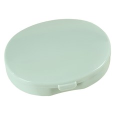 小型藥品收納盒 綠色 7.7 x 6.1 x 2.2 cm, 1個