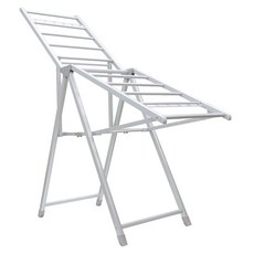 7-Nice 銀翼雙開鋁合金曬衣架, 銀色