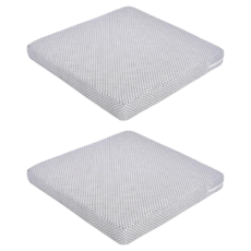 台灣 Life plus 超透氣涼感4D空氣纖維坐墊 2個, 科技灰