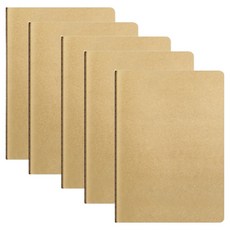 달콤상점 무지 크로키 드로잉 연습 노트 브라운, A5, 5개