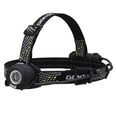 GENTOS Head Wars後方警示專業頭燈 350流明 IP64 HW-V433D, 黑色, 1個