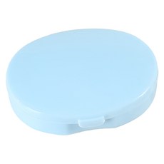 小型藥品收納盒 藍色 7.7 x 6.1 x 2.2 cm, 1個