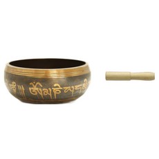 Hataesmall 簡約十字杵頌缽 9.5cm +木棒組, 1套, 混合色
