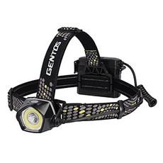 GENTOS DIO遠距 + 廣範圍頭燈 400流明 IP64 DI-H134HD, 黑色, 1個