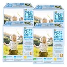 NATURE LOVE MERE 超薄黏貼型尿布 L號 男女通用 4階段 20片 x 4包, 80張