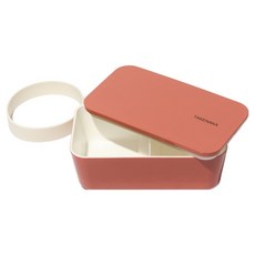 TAKENAKA 扁平便當盒, 1個, 杏桃玫瑰