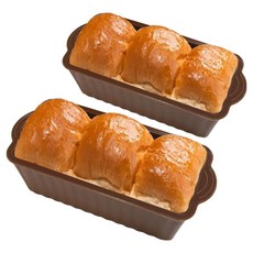 PAMIRE 帕米爾 矽膠磅蛋糕模具, 2個, 棕色