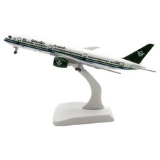 自製模型飛機 沙烏地阿拉伯航空 B787 20cm 1:300 20_787, 隨機出貨(底座), 1個