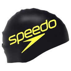 speedo 矽膠泳帽 8-0838509951, 黑色, 1個