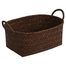 Librika 手提藤編籃, 1個, 深色