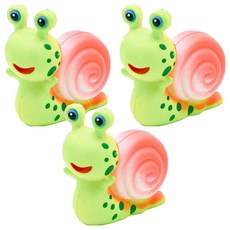 미미네아쿠아 어항 장식품 달팽이 피규어 그린, 3세트