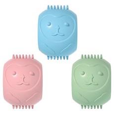 soonZAM 寵物舒壓猴子環形玩具3件組, 1套, 粉紅色, 藍色, 綠色