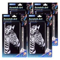 Creblance 時尚刮畫紙著色本 12款 + 附筆組 70 x 155 mm, 4套, 012