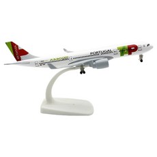 自製模型飛機 葡萄牙航空 A330 20cm 1:300 20_330, 隨機出貨(底座), 1個